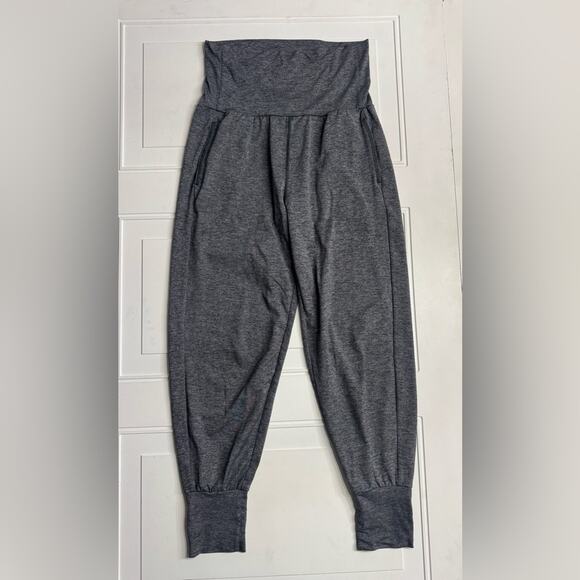 aerie Pants - Aerie High Rise Joggers Wide Leg Sweatpants Gray Soft Stretch Pockets Size S
